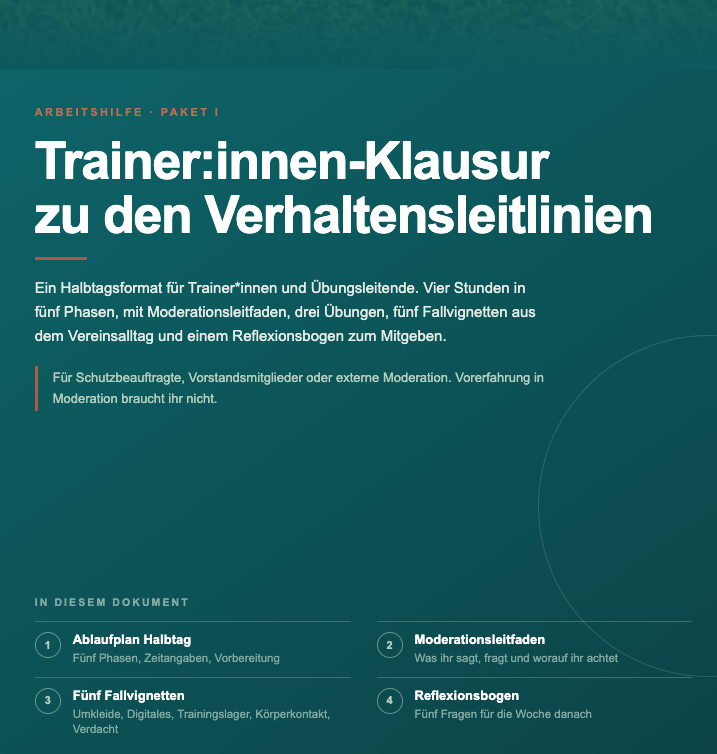 Trainer:innen-Klausur