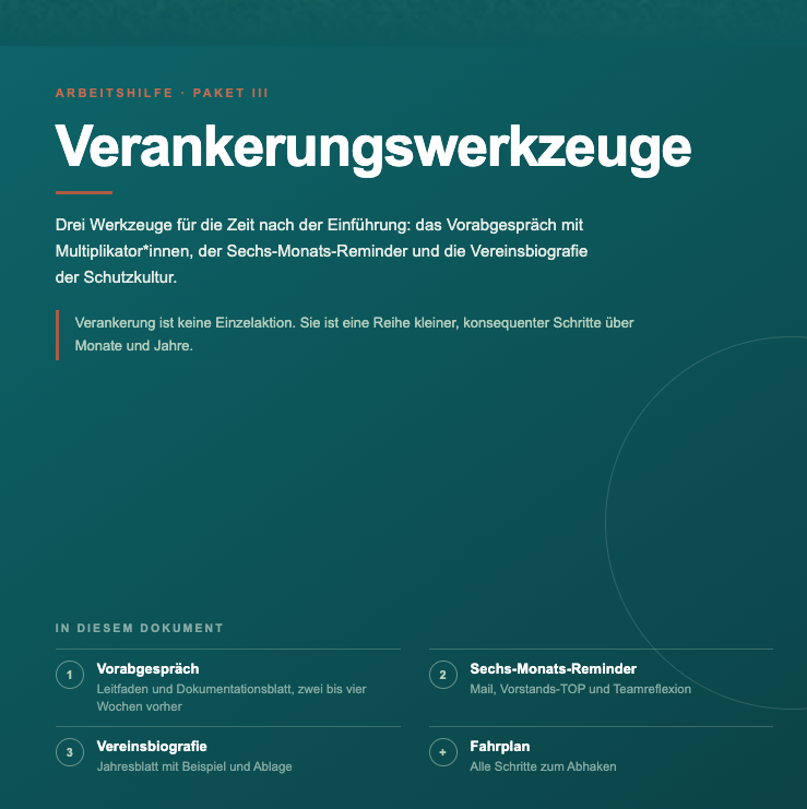 Verankerungswerkzeuge