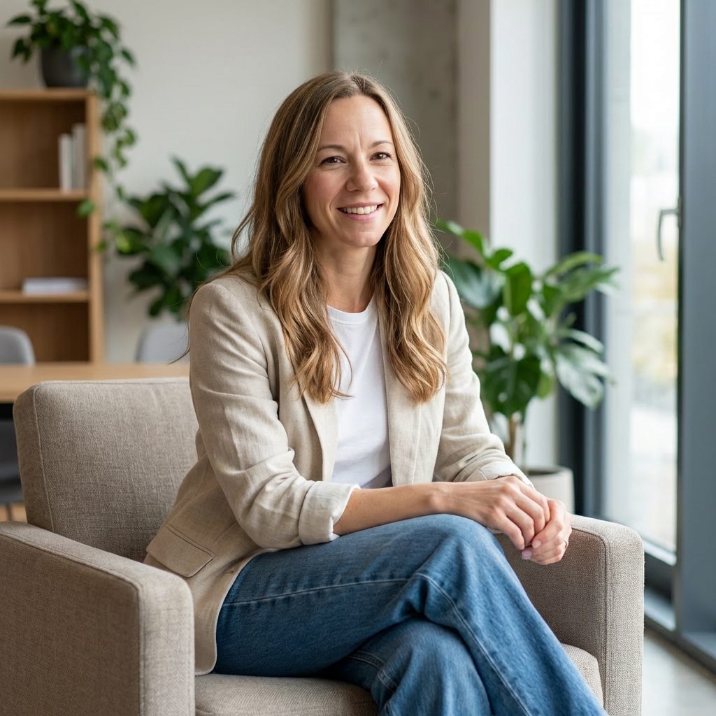 Mandy Owczarzak im Beratungsgespräch