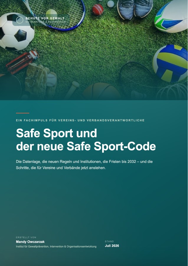 Cover Report Safe Sport und der neue Safe Sport-Code